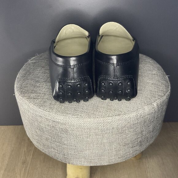 Tod’s Womens Black Leather Penny Loafer Gommino Driving Shoe EU 39 (US 8.5) - Picture 8 of 16